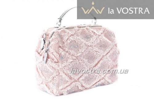 Сумка жіноча Velina Fabbiano 7060 (рожевий, текстиль)