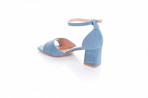 Босоножки женские Seastar 7729 (весна-лето-осень, голубой, эко-замш)