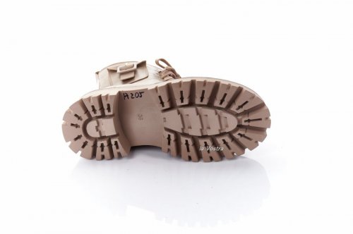 Черевики жіночі 8315 (зимові, бежевий, шкіра)