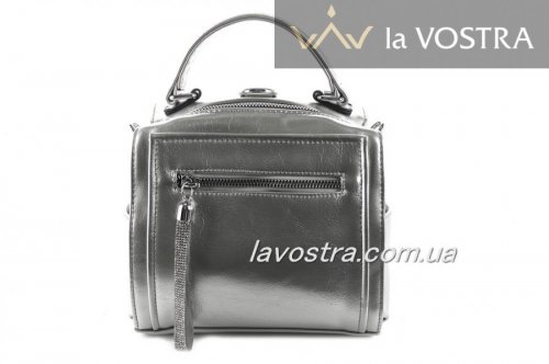 Сумка женская Lady-bags 6975 (серебро, эко-кожа)