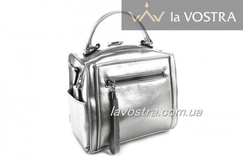 Сумка женская Lady-bags 6975 (серебро, эко-кожа)