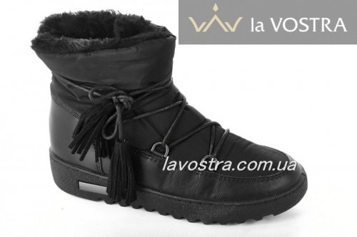 Дутики и угги женские Wanadi 5377 (зимние, черный, балоновые)