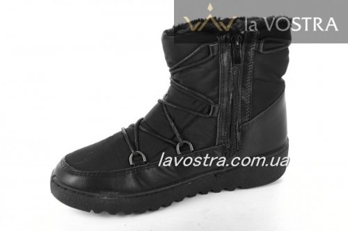 Дутики и угги женские Wanadi 5377 (зимние, черный, балоновые)