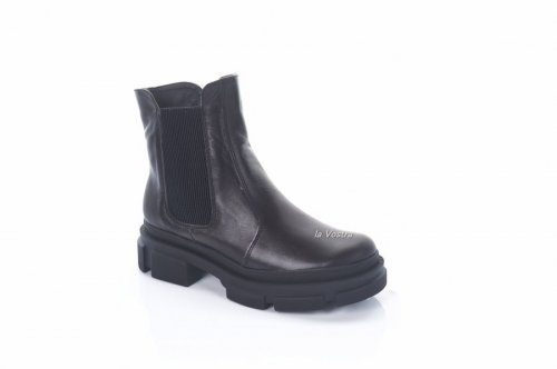 Ботинки женские Plamari 7613 (зимние, черный, кожа)