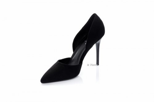 Туфлі жіночі Seastar 7761 (весна-літо-осінь, чорний, еко-замш)