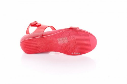 Босоніжки жіночі ROJO 7245 (весна-літо-осінь, червоний, силікон)