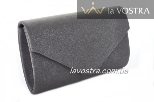 Клатч жіночий Miss moda 5401 (чорний, еко-замш)