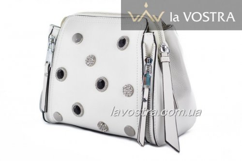 Сумка: жіноча Lady-bags 6980 (білий, шкіра)