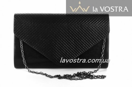 Клатч женский Miss moda 6298 (черный, эко-кожа)