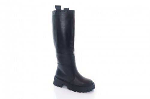 Чоботи жіночі Steffe 9135 (зимові-європейка, чорний, шкіра)
