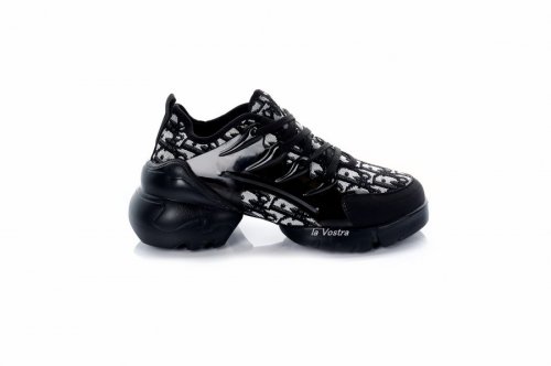 Кросівки жіночі Stile 7630 (весна-літо-осінь, чорний, текстиль)