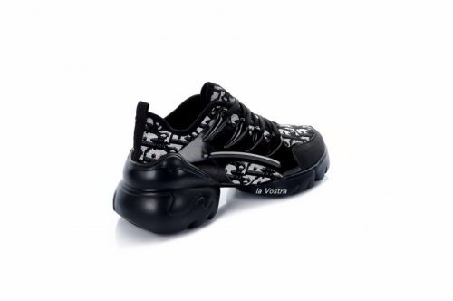 Кросівки жіночі Stile 7630 (весна-літо-осінь, чорний, текстиль)