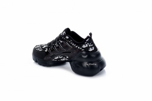 Кросівки жіночі Stile 7630 (весна-літо-осінь, чорний, текстиль)