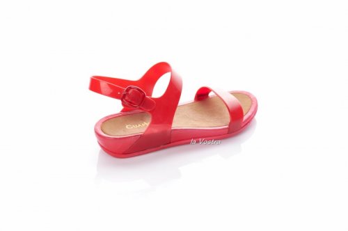 Босоніжки жіночі ROJO 7245 (весна-літо-осінь, червоний, силікон)