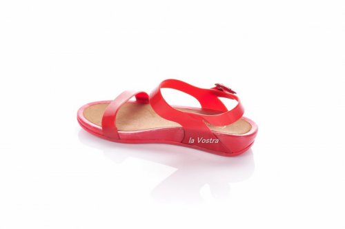 Босоніжки жіночі ROJO 7245 (весна-літо-осінь, червоний, силікон)