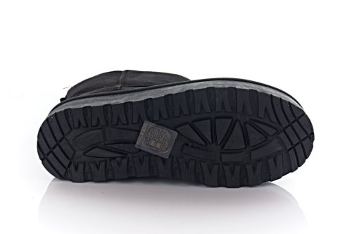 Угги женские Seastar 10658 (зимние, черные, эко-замшевые)