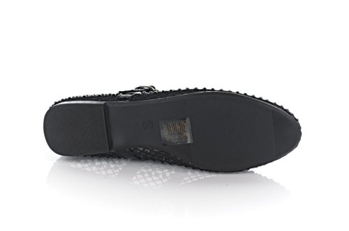 Балетки жіночі Seastar 10867 (літні, чорні, текстильні)