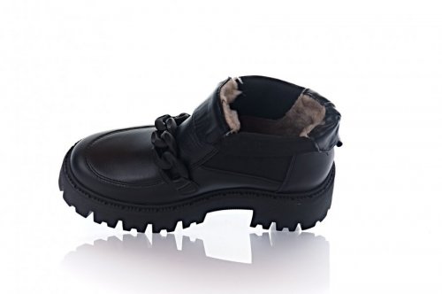 Черевики жіночі EDAN 9827 (зимові, чорні, шкіра)