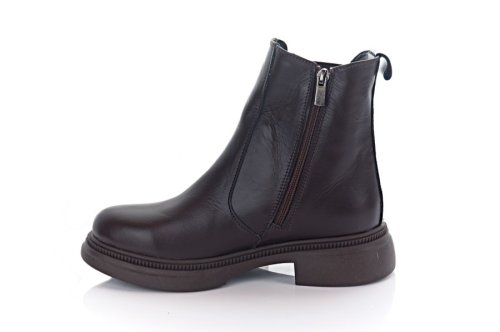 Черевики жіночі Staturi 11486 (зимові, коричневі, шкіра)