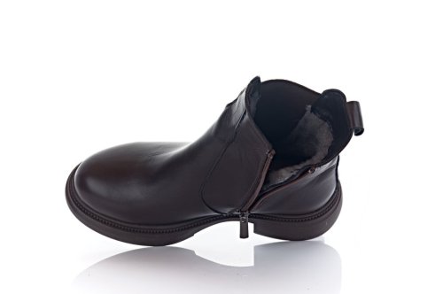 Черевики жіночі Staturi 11486 (зимові, коричневі, шкіра)