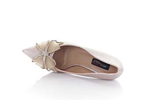 Туфлі жіночі Smail Swan 10621 (весна-літо-осінь, шампань, еко-шкіряні)