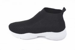 Мокасины женские Seastar 7117 (лето, черный, текстиль)