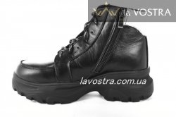 Черевики жіночі Haries 6770 (зимові, чорний, шкіра)