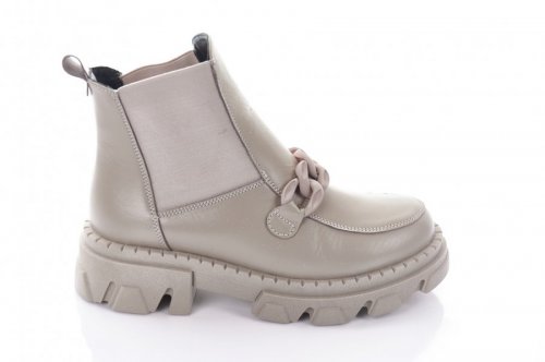 Черевики жіночі EDAN 8570 (весняно-осінні, капучино, шкіра)