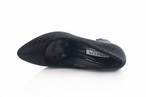 Туфлі жіночі Loreta 9241 (весняно-осінні, чорний, еко-шкіра)