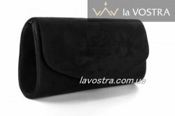 Клатч жіночий Miss moda 5398 (чорний, еко-замш)