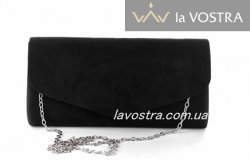 Клатч жіночий Miss moda 5398 (чорний, еко-замш)