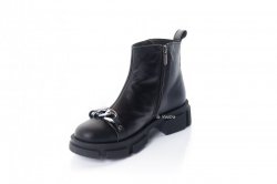 Ботинки женские Ladi 8179 (весенне-осенние, черный, кожа)