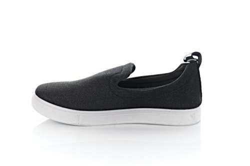 Сліпони жіночі Lucky shoes 3776 (весна-літо-осінь, чорні)
