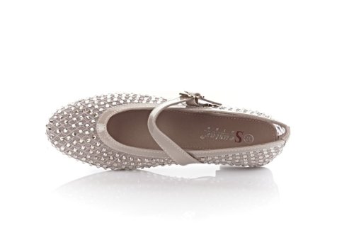Балетки женские Seastar 10866 (летние, бежевые, текстиль)
