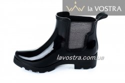 Чоботи жіночі Weide 5652 (весняно-осінні, чорний, гума)